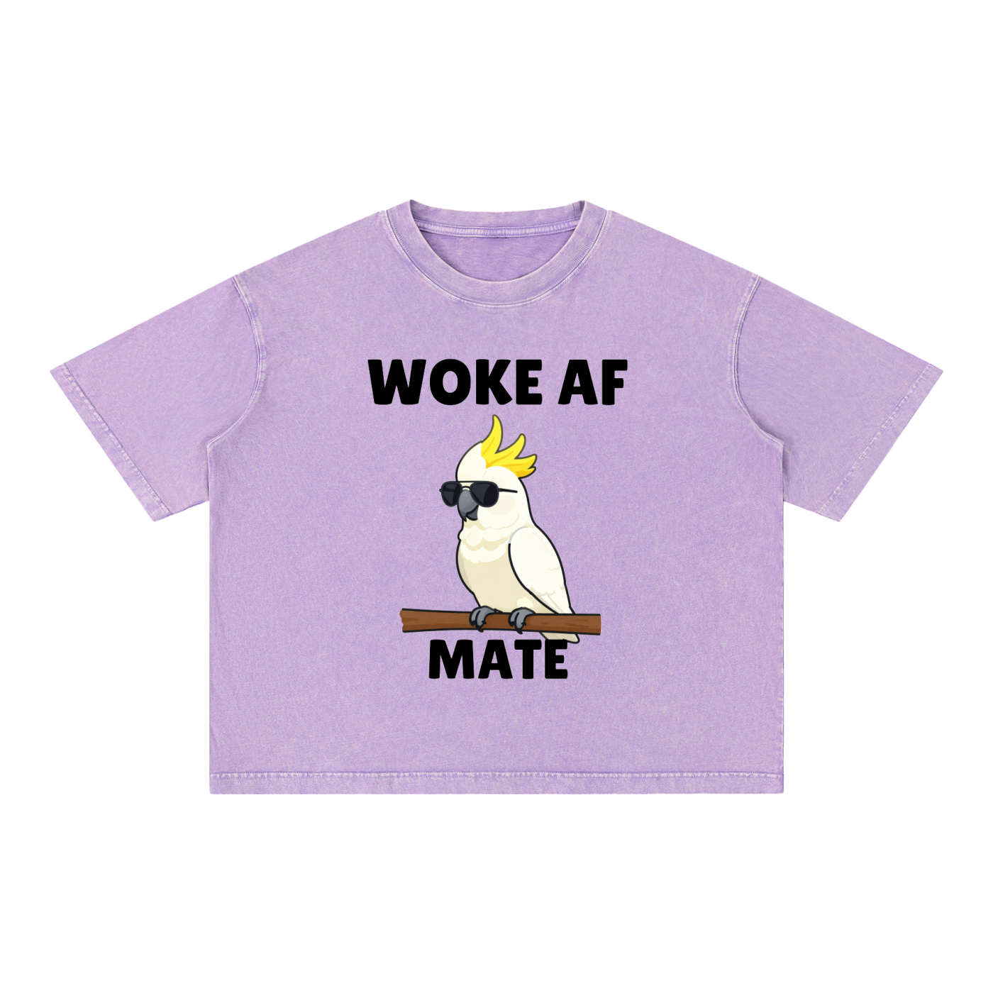 Woke AF Mate Cockatoo Tee | Aussie Satire Shirt