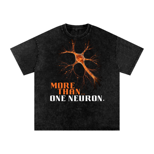 More Than One Neuron | Vintage Wash Oversized Cotton Tee