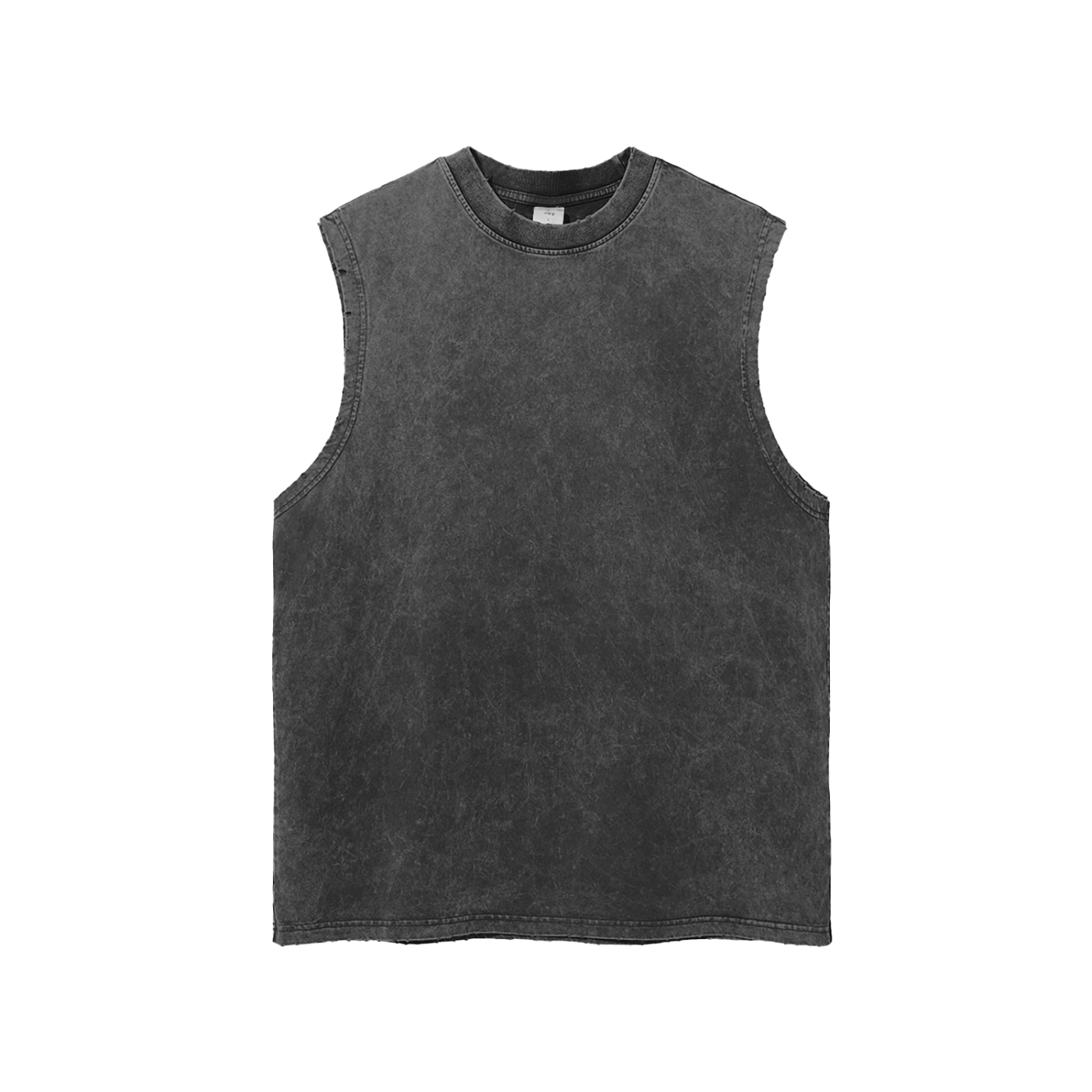 Maintain the Rage — Snow Washed Frayed Tank