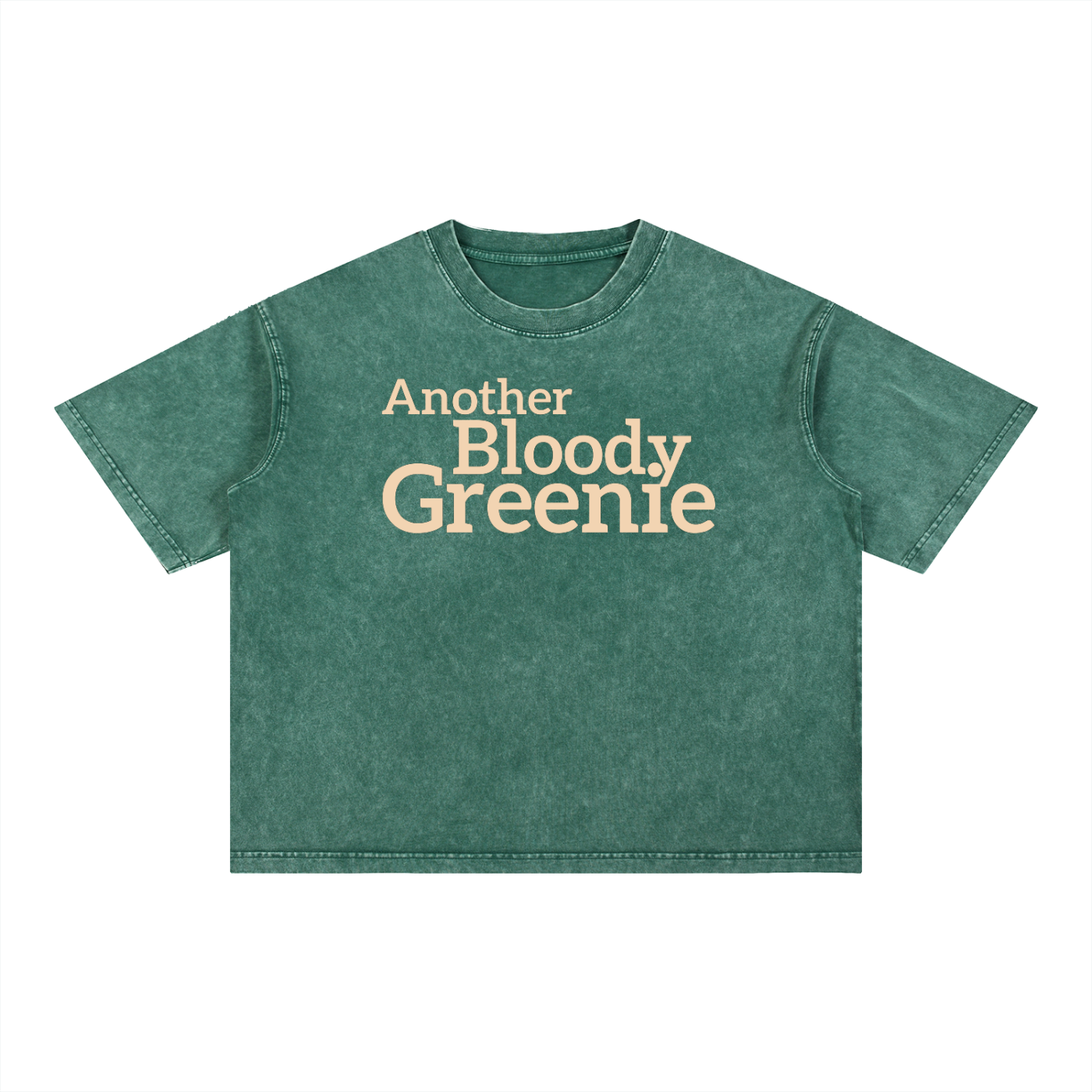 Another Bloody Greenie — Mineral Wash Oversized Unisex Cotton Tee | Ashpolitik