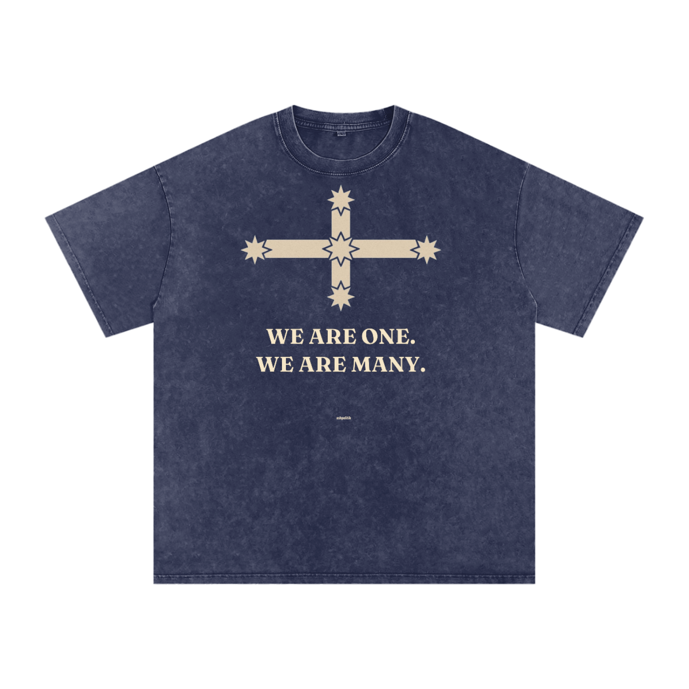 We Are One. We Are Many. — Eureka Stonewash Tee | St-Washed Navy